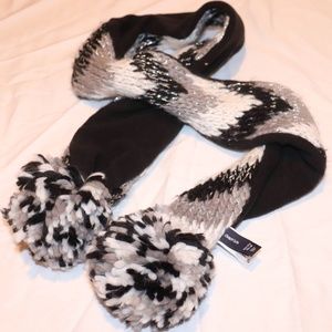 Black/Silver/White Scarf